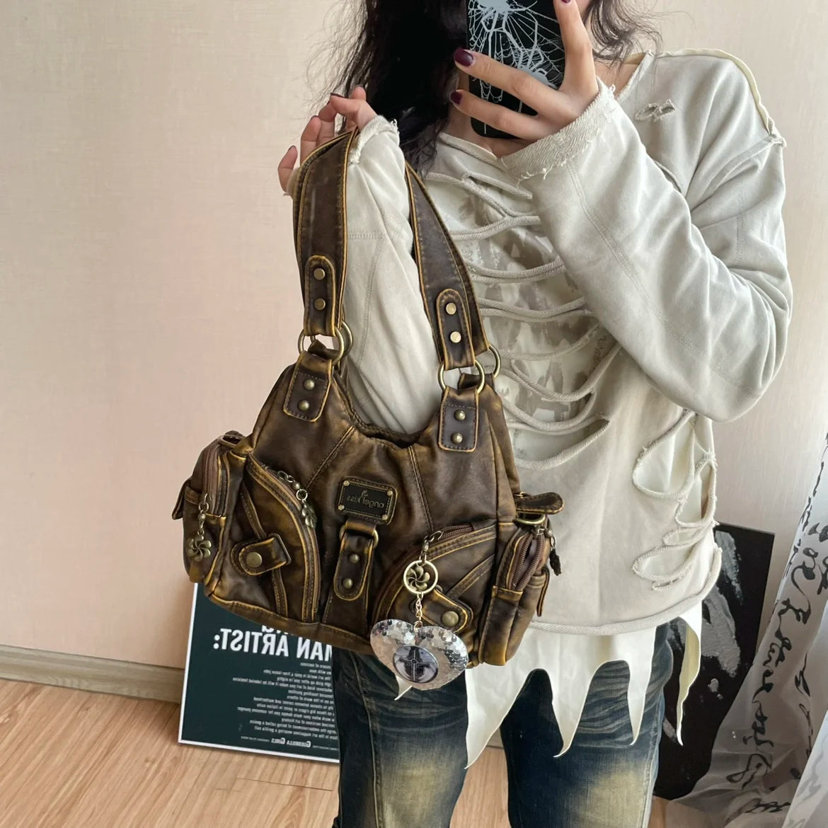 Small Top-Handle Tote Bag