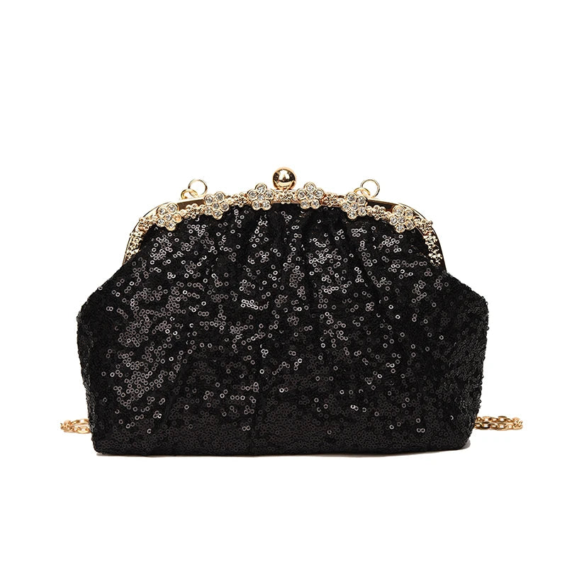 Diamond Sequin Clutch