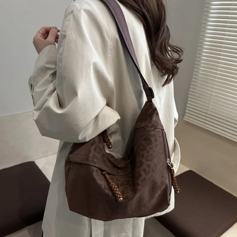 Leopard Print Crossbody Bag