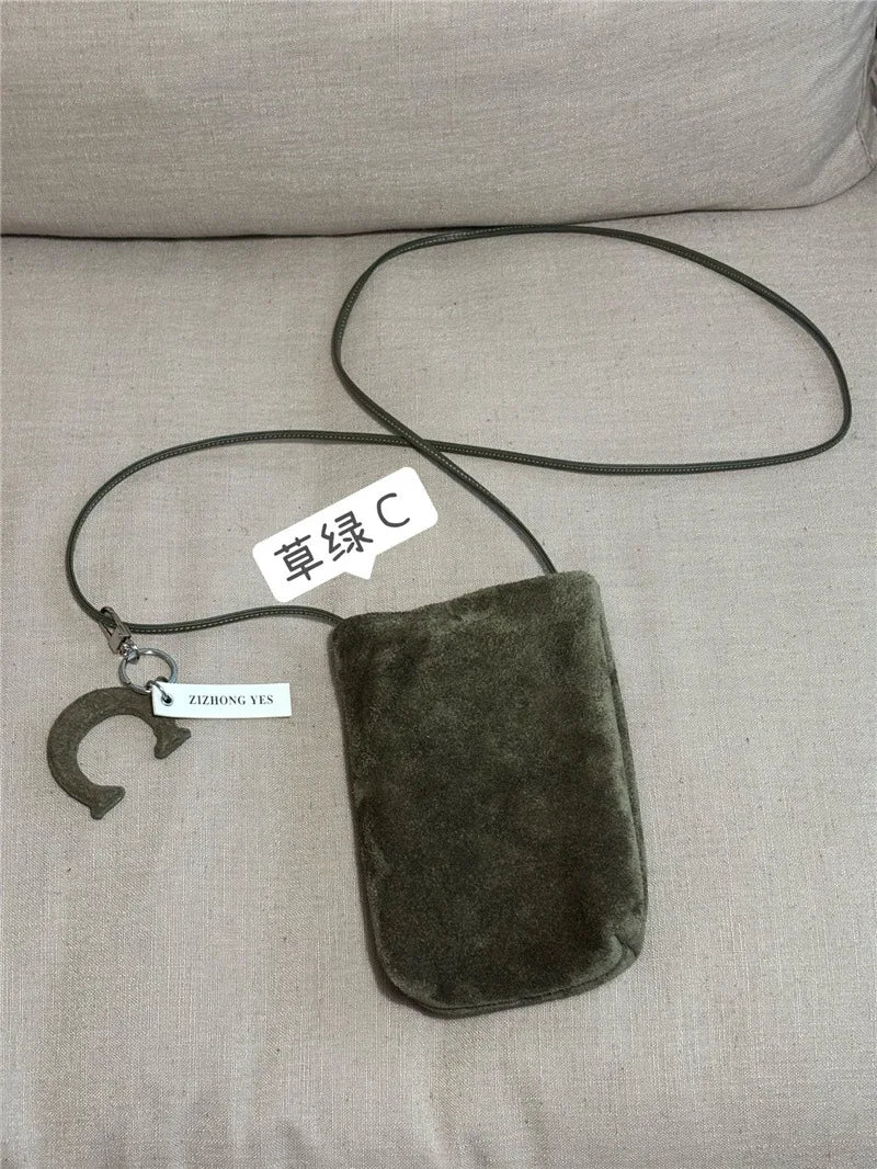 Suede Mini Mobile Phone Bag
