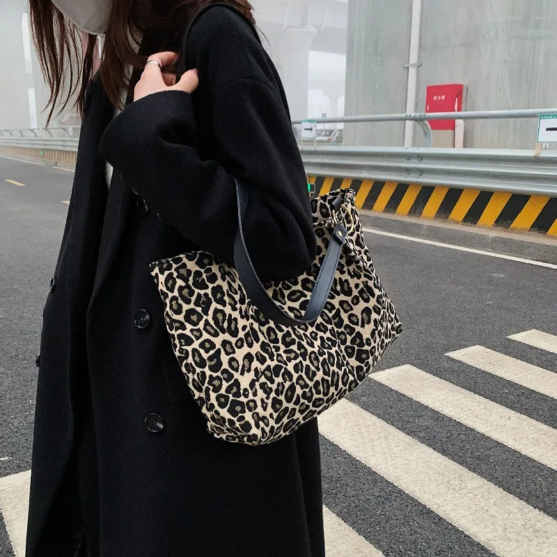 Leopard Print Tote Bag