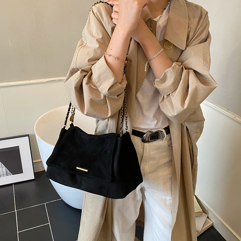Tote Bag with Chain Strap