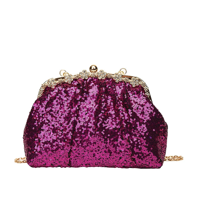 Diamond Sequin Clutch