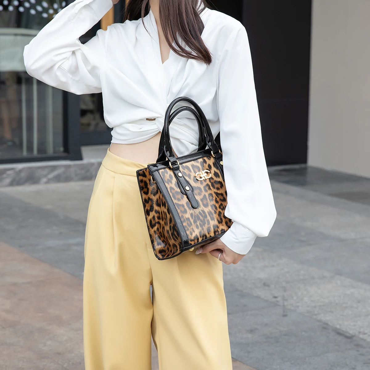 Leopard Print Handbag