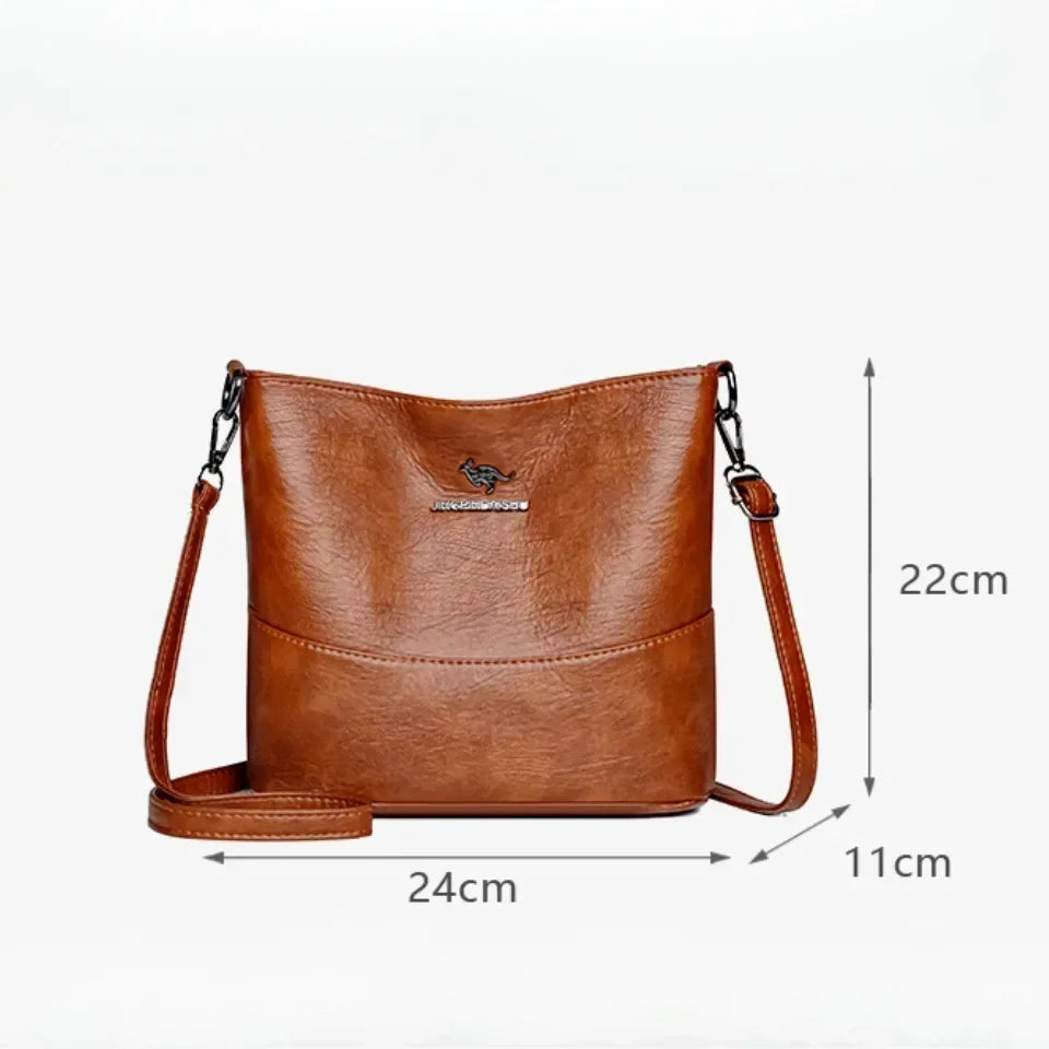 Soft PU Leather Crossbody Bag