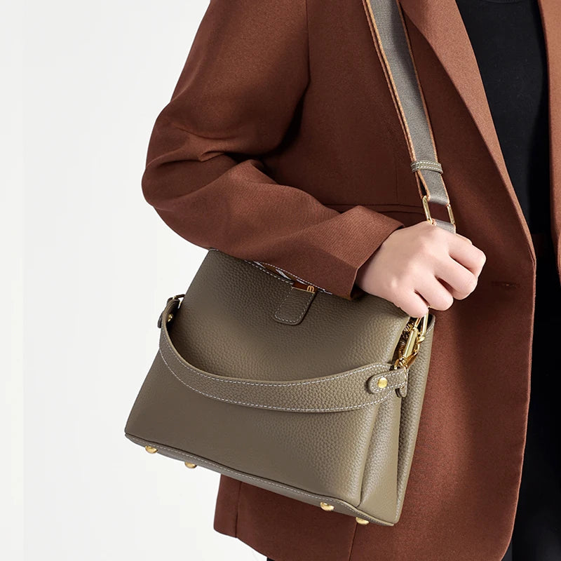Natural Cow Real Leather Bag