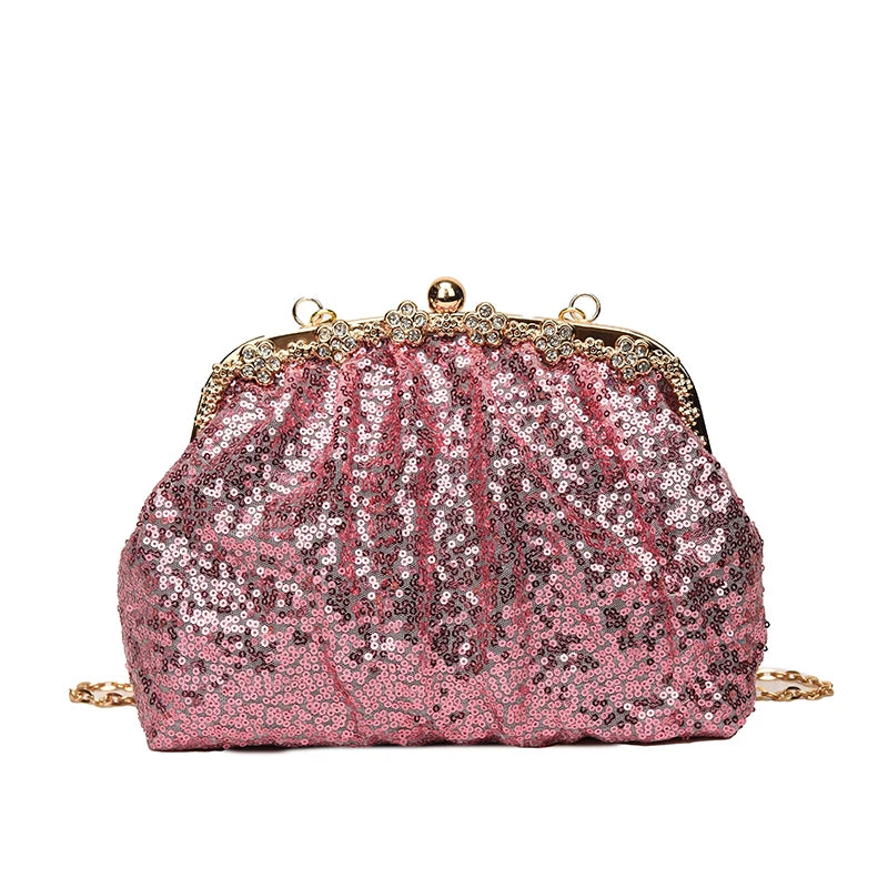 Diamond Sequin Clutch