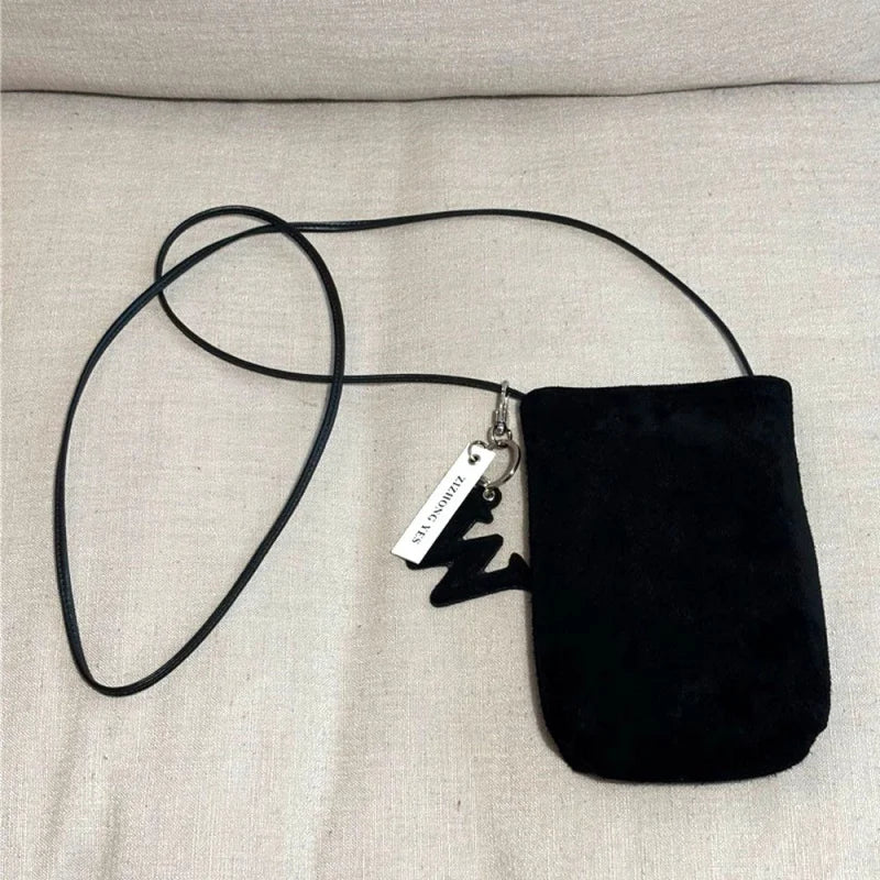 Suede Mini Mobile Phone Bag