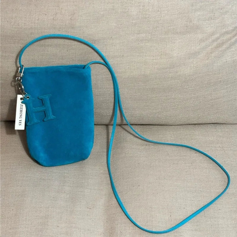 Suede Mini Mobile Phone Bag