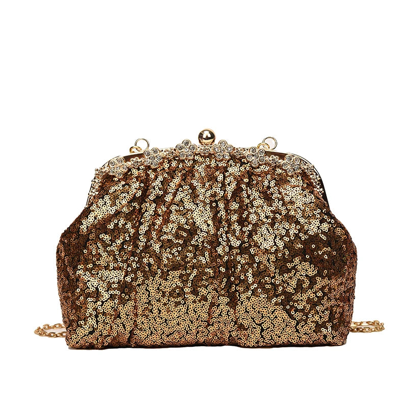 Diamond Sequin Clutch