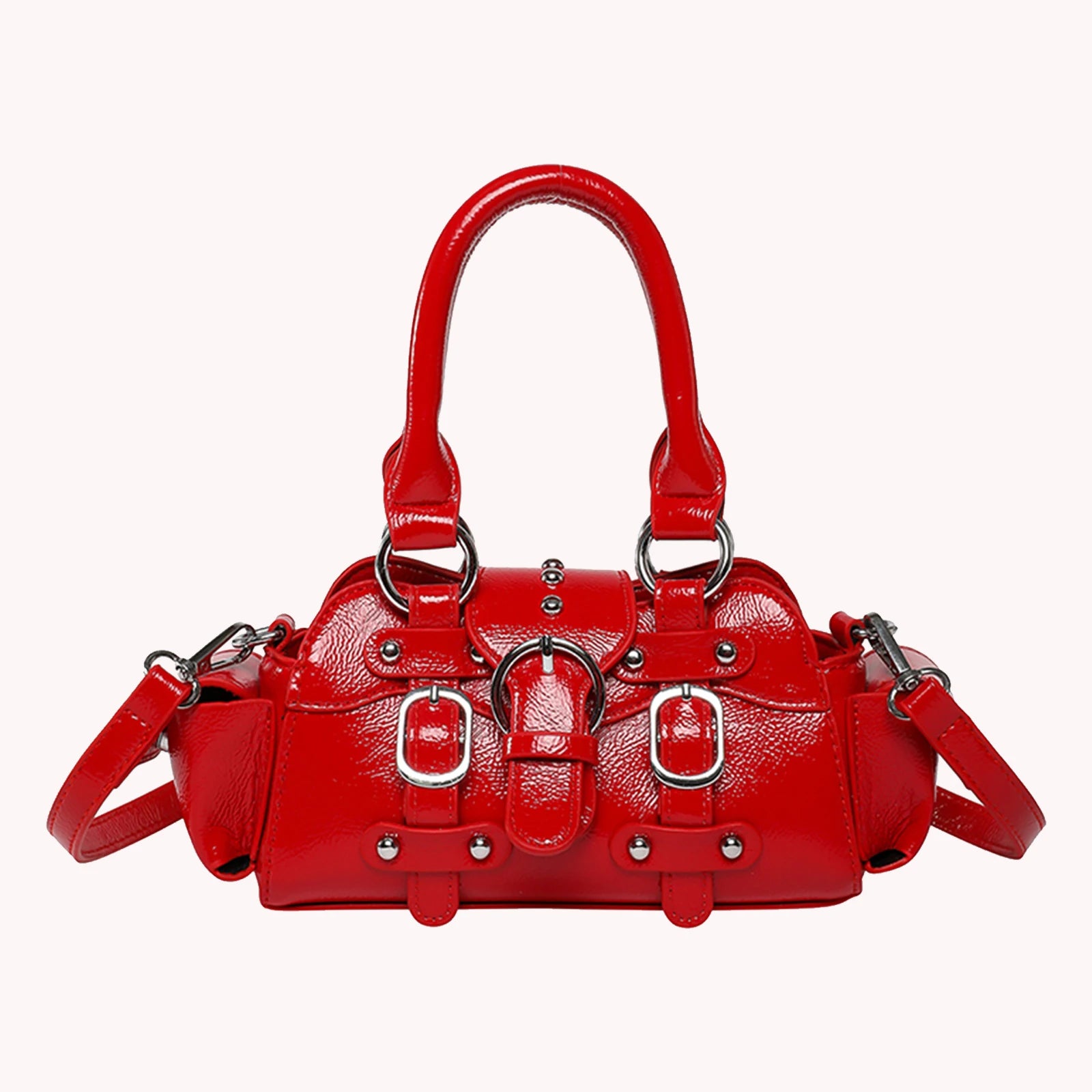 Moto Style Crossbody Bag