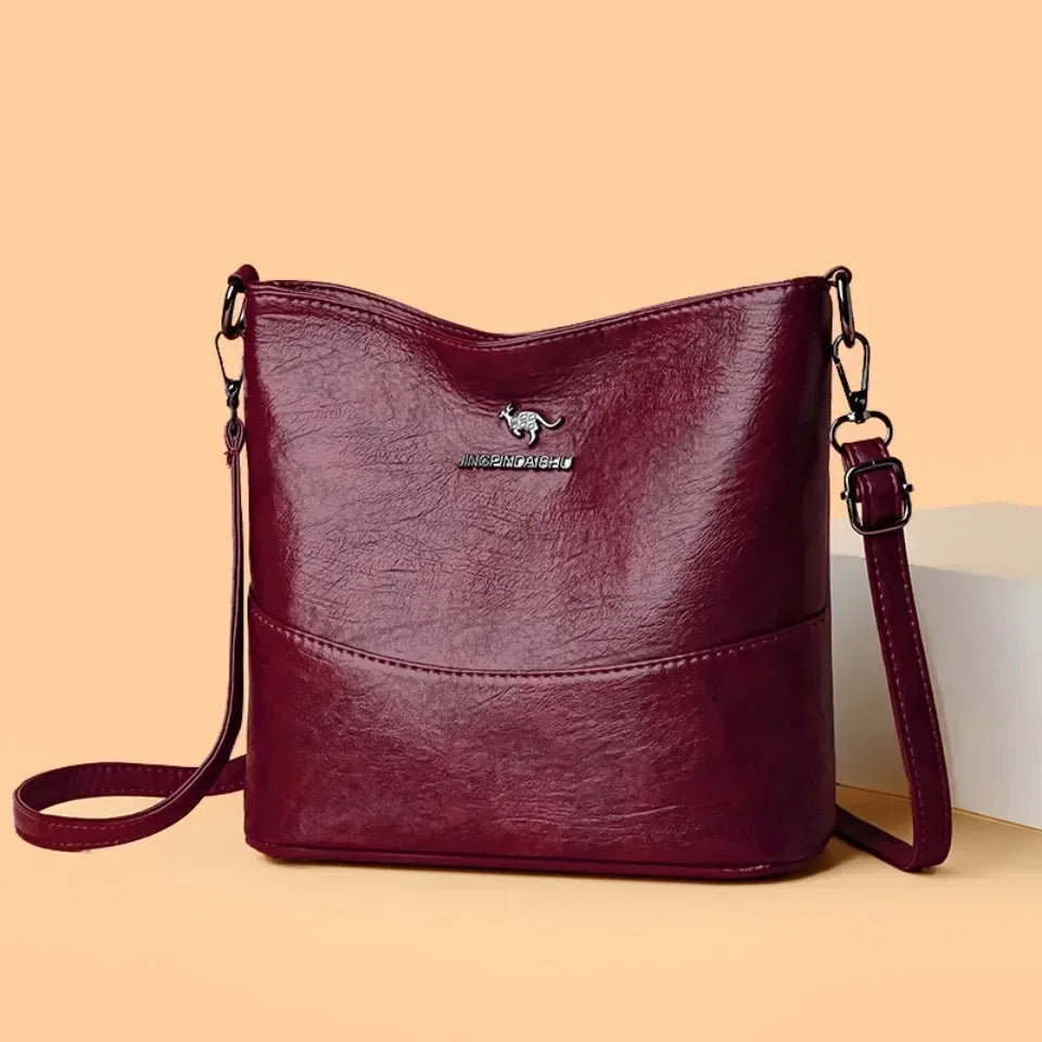 Soft PU Leather Crossbody Bag