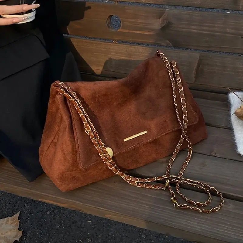 Tote Bag with Chain Strap