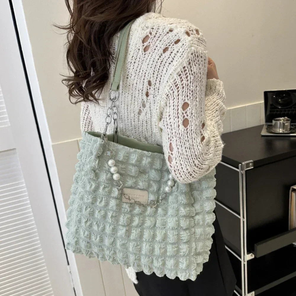 Beaded Chain Shoulder Bag