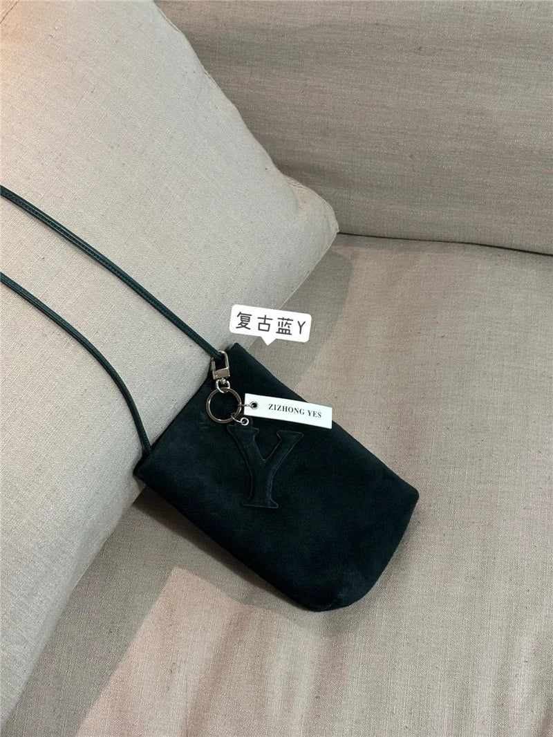 Suede Mini Mobile Phone Bag