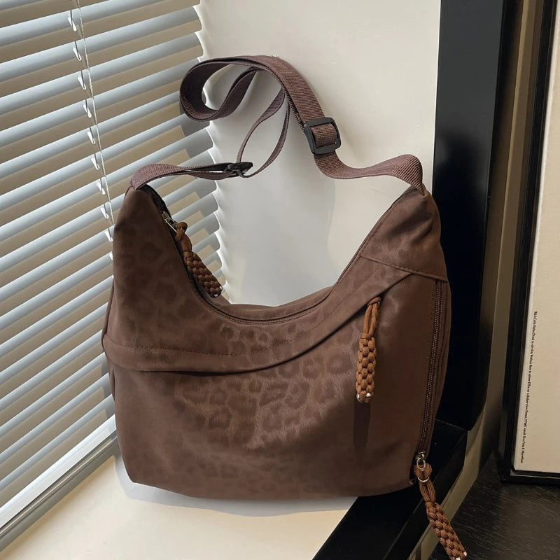 Leopard Print Crossbody Bag