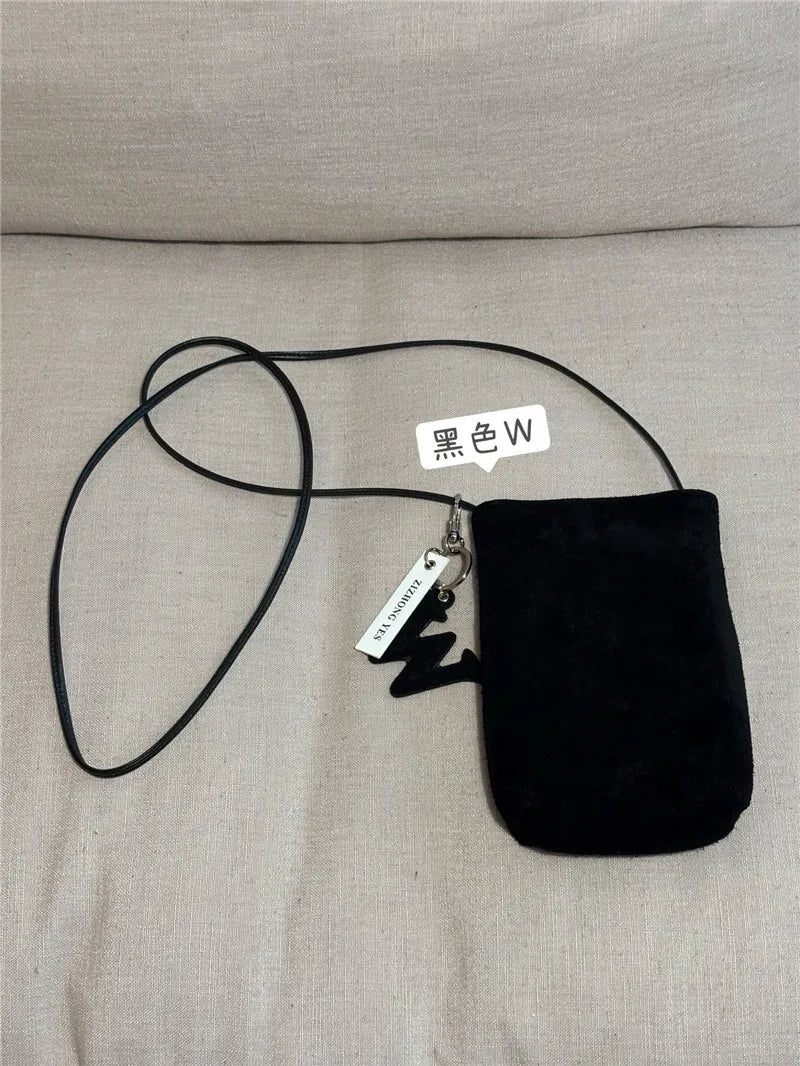 Suede Mini Mobile Phone Bag