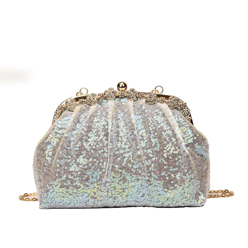 Diamond Sequin Clutch